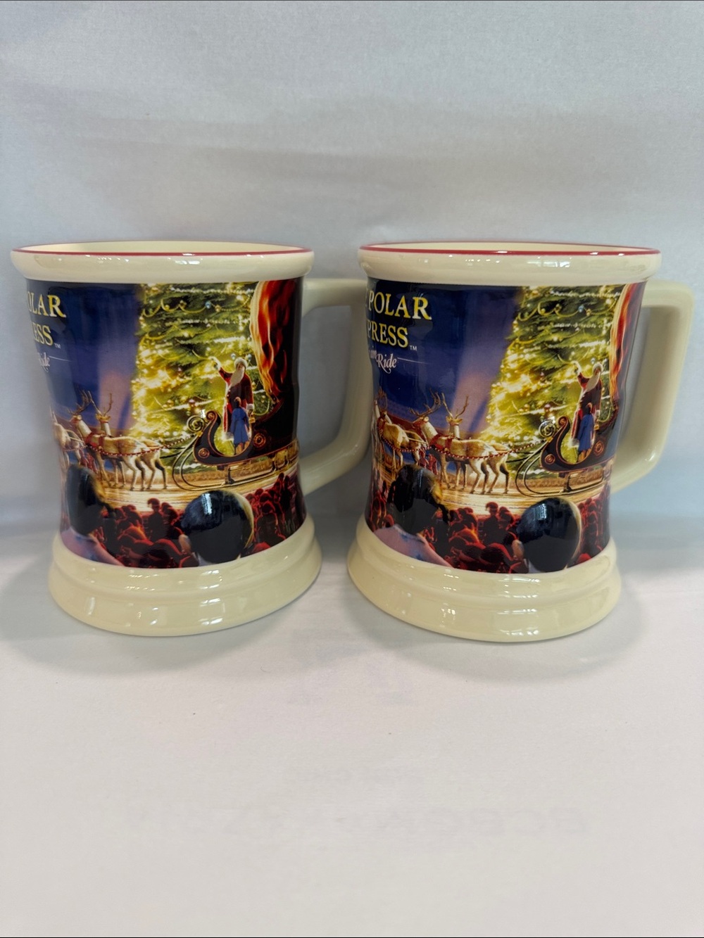 "The Polar Express Train Ride" Hot Chocolate Mug - Set of 2